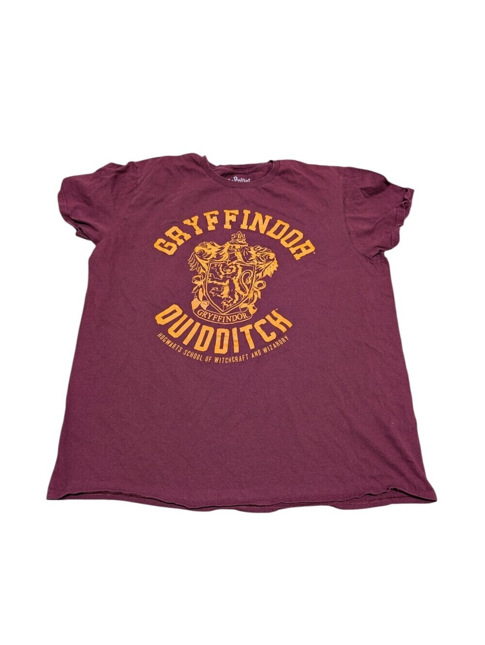 Harry Potter Gryffindor Quidditch Maroon Women's Tee Shirt (Large)